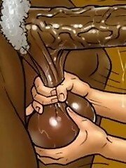 Adult comic Two hot blondes: Hunt for big black cocks 18