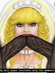 Drawn porn comic Bridal slut 3
