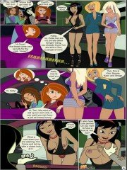 Redhead and brunette girls licking and masturbating