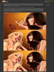 Two girls suck hige dick